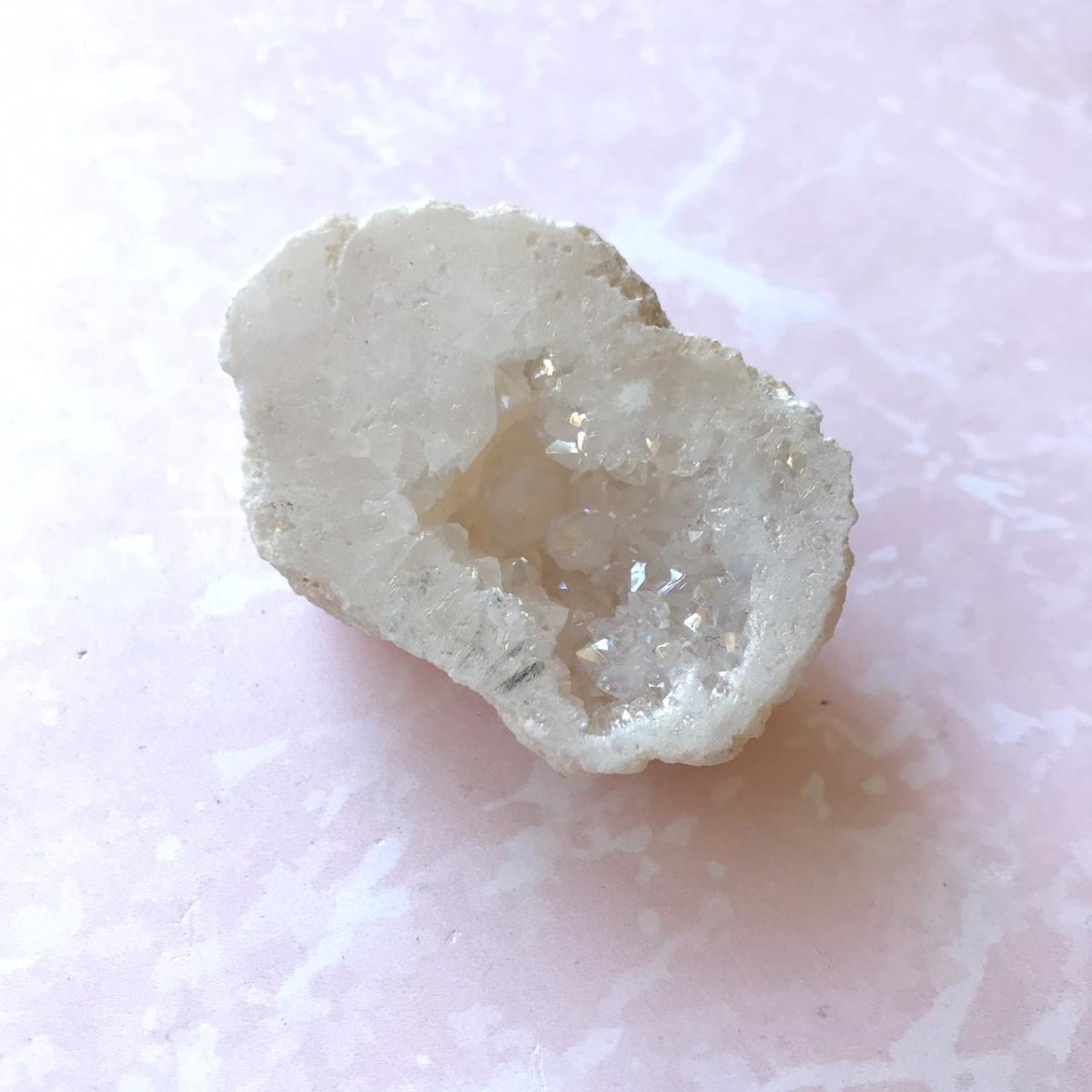 Piedra Geoda de Cuarzo Cristal AURA