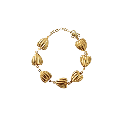 Pulsera Corazones Bold Gold