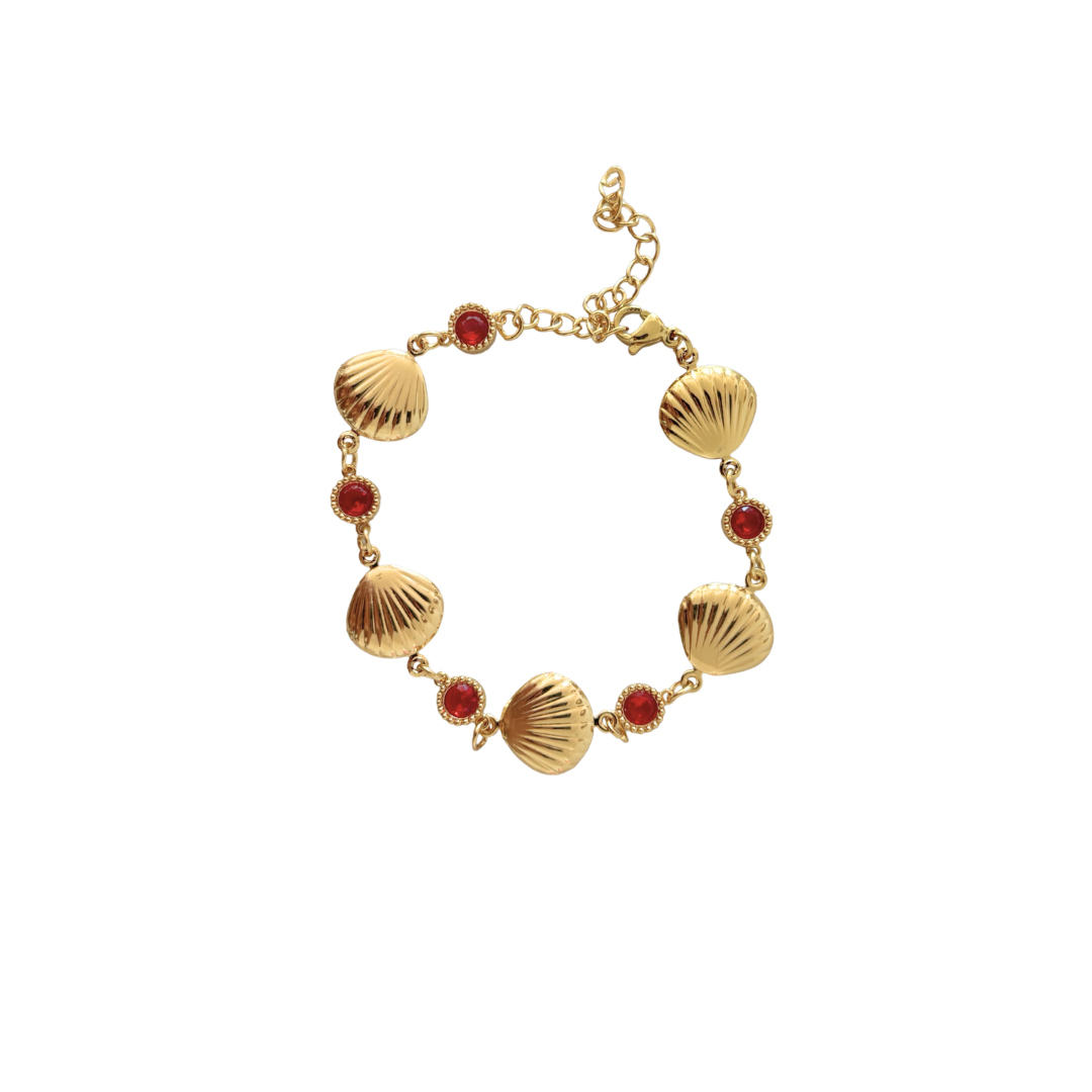 Pulsera Seashell Ruby