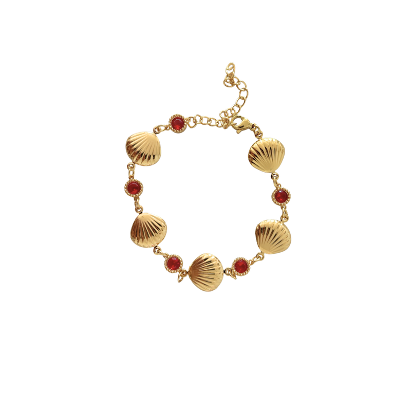 Pulsera Seashell Ruby