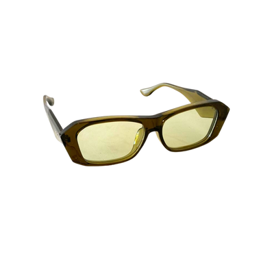 Anteojos Rectangulares Vintage Oliva – Protección UV400