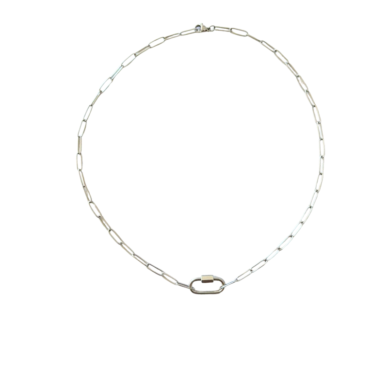 Collar Basic  Petra Plateado