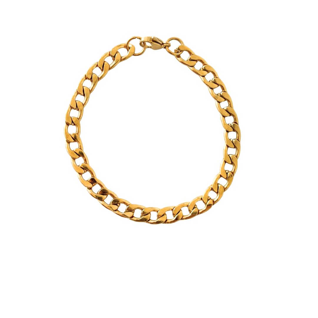 Pulsera Grecia Dorada de Acero Inoxidable