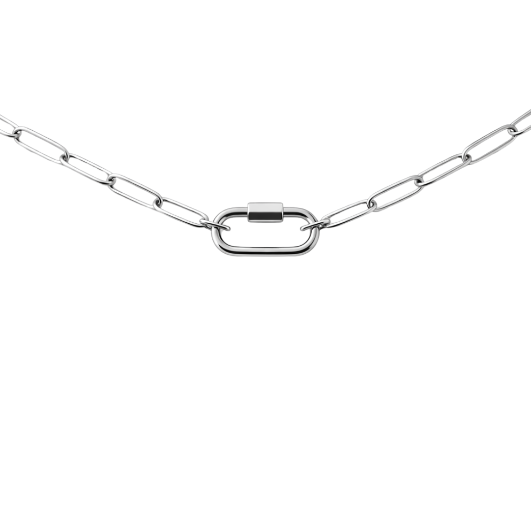 Collar Basic  Petra Plateado