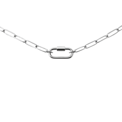 Collar Basic  Petra Plateado