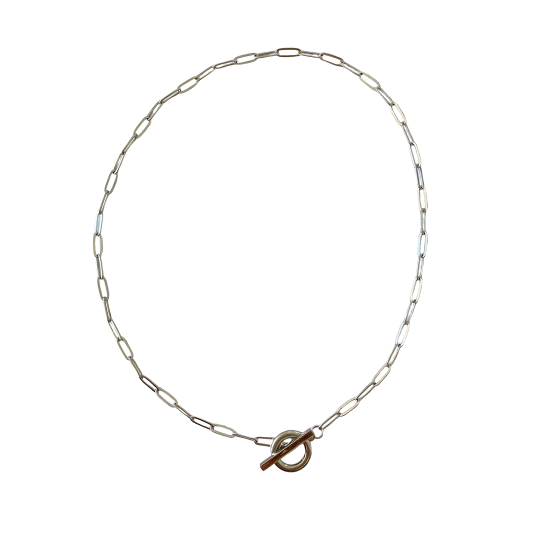 Collar Basic Charm Emma Timon Simple Plateado