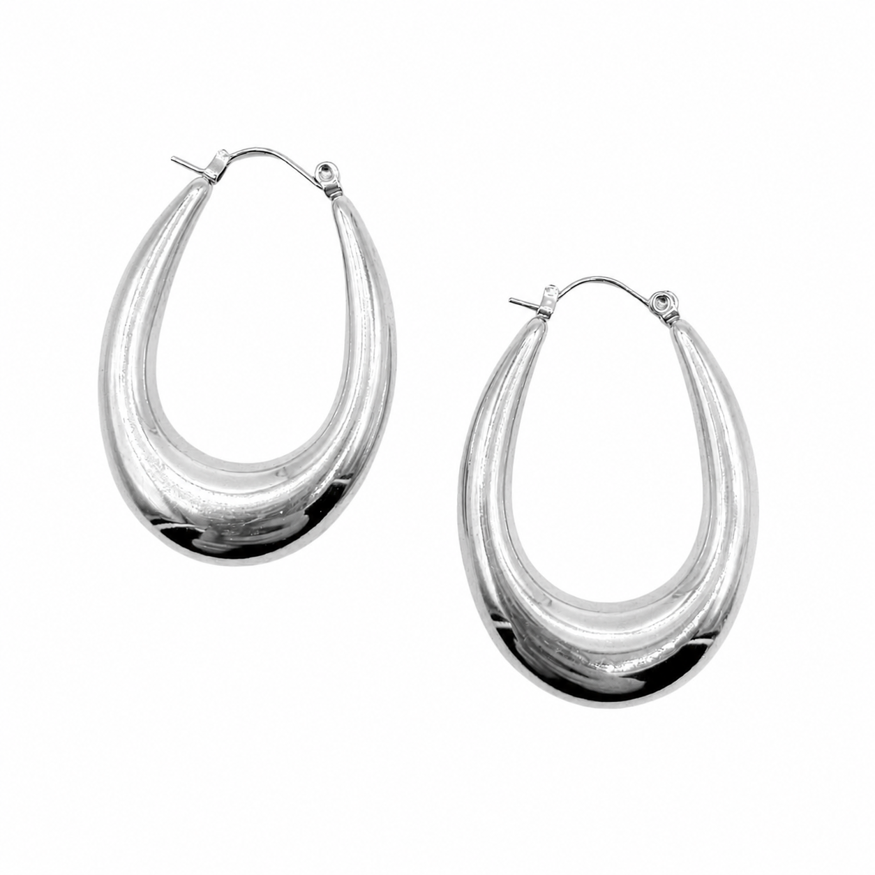 Aros Argollas Lolita Plateado L