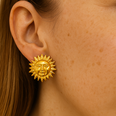 Aros Sole Mio Dorado– Brillo y energía en una joya única