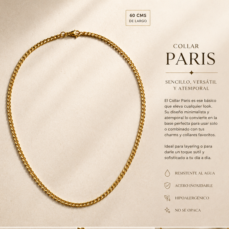 Collar Basic Paris Dorado
