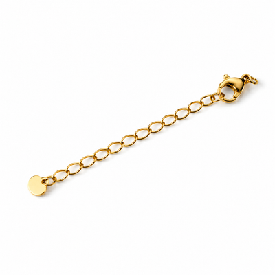 Extensor de Collar Acero Inoxidable 5 cm | Dorado y Plateado