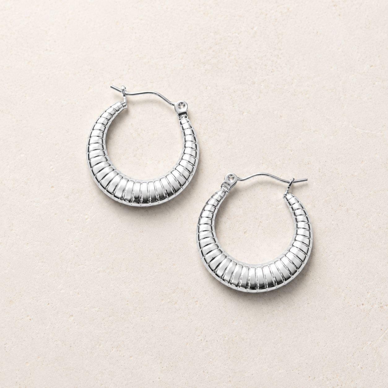 Aros Tube Plateados | Acero Inoxidable Waterproof