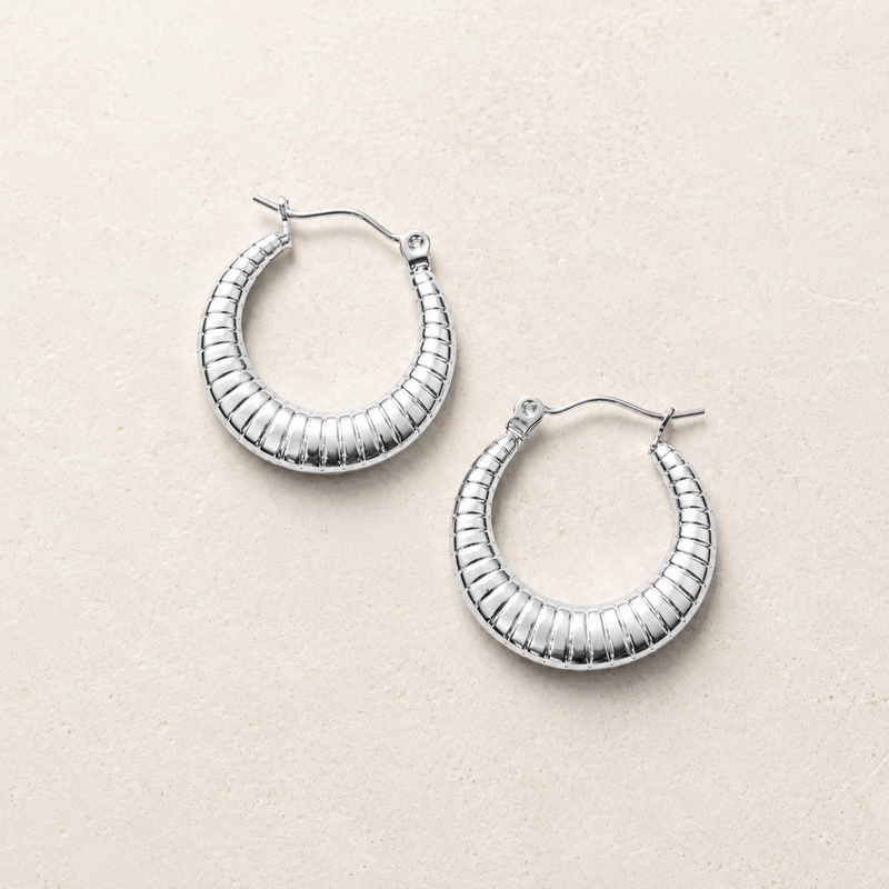 Aros Tube Plateados | Acero Inoxidable Waterproof