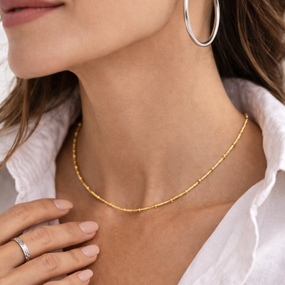 Collar Mia Dorado Libre de Níquel
