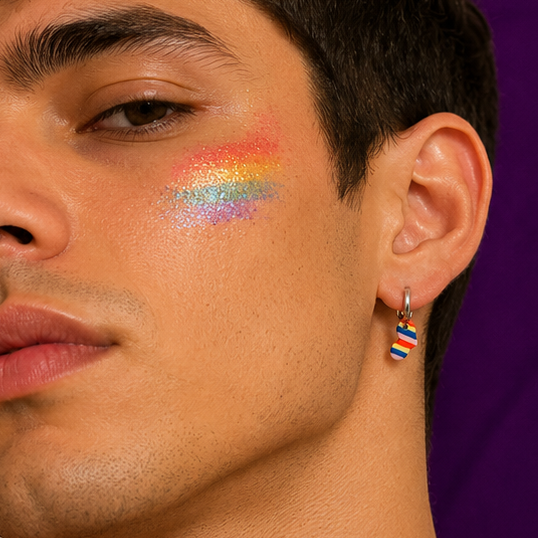Aros Argollas Plateado Felicidad 🌈✨