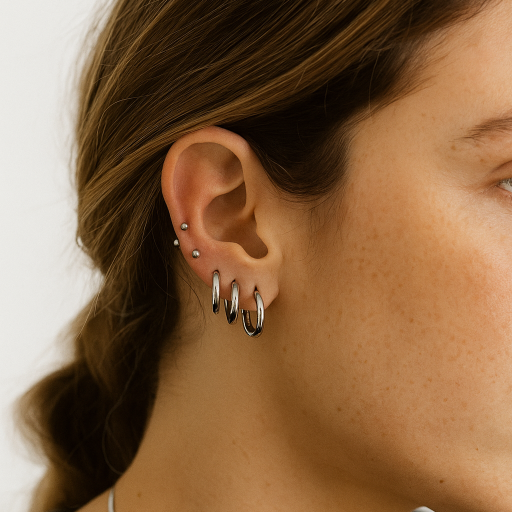 Argollas Básicas Unisex en Acero Inoxidable – Resistentes al Agua