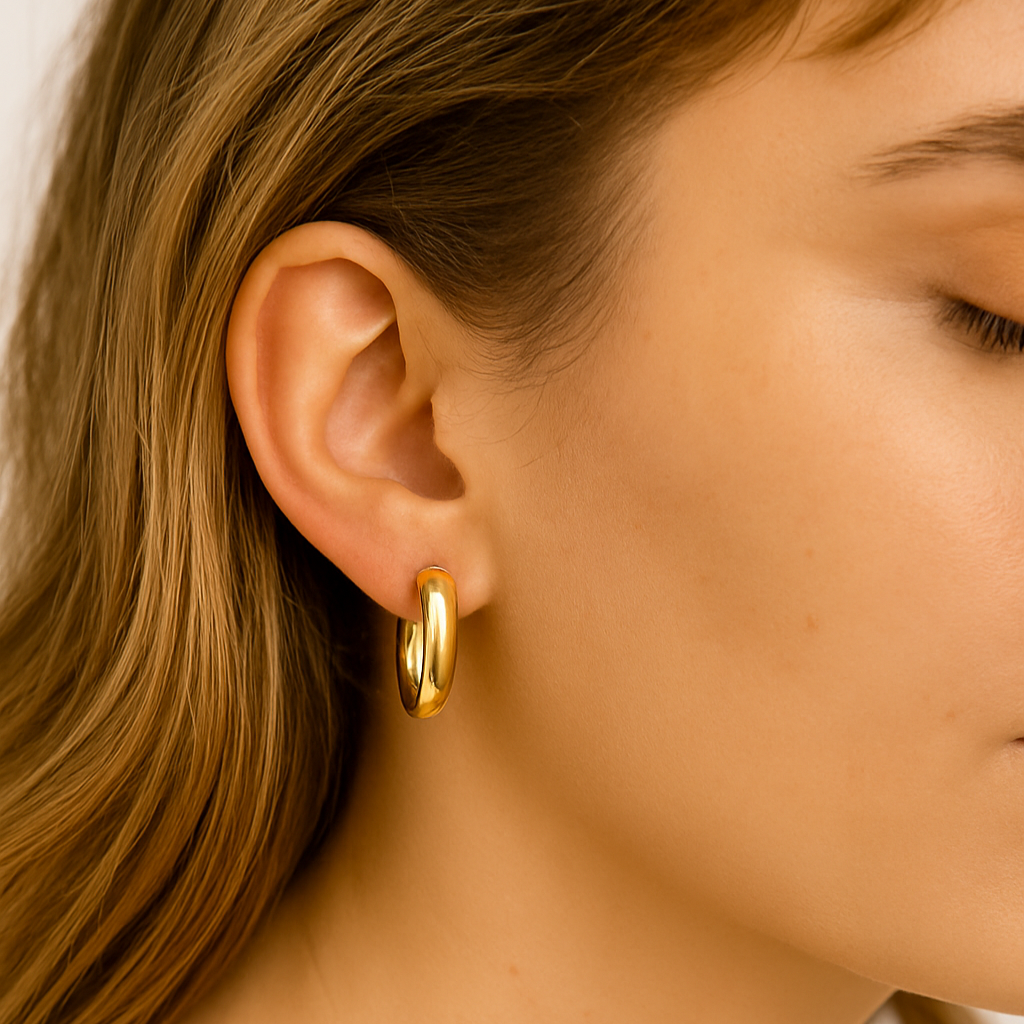 Aros Argollas Joan Dorado Hipoalergenico