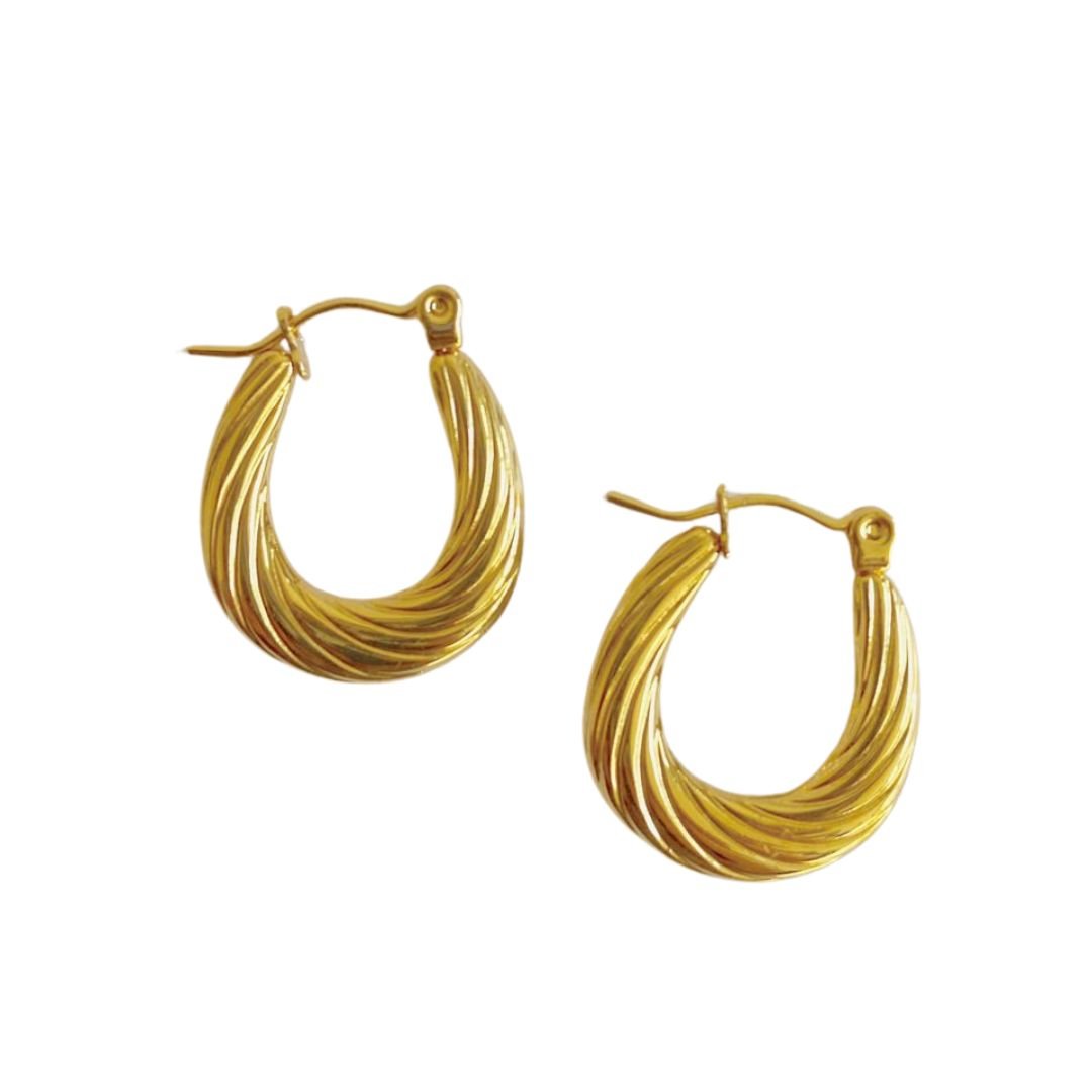 Aros Argollas Dalila Dorado - La Fábrica Store