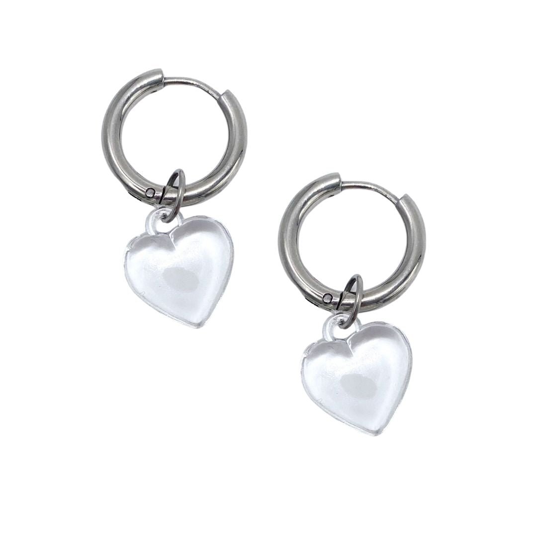 Aros Argollas Sinceridad Plateado - La Fábrica Store