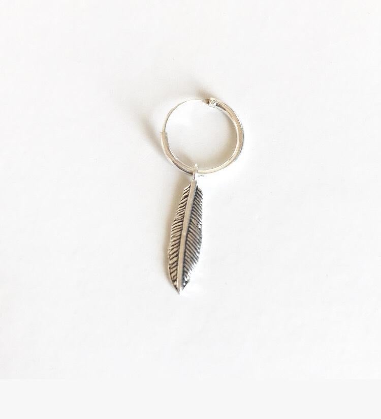 Aro Argolla Solitario Plata Plumita - La Fábrica Store (4360199307326)