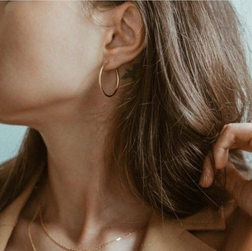 Aros Argolla Mary 35 mm - La Fábrica Store (4696862556222)