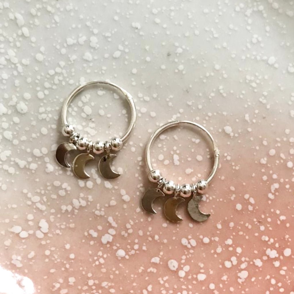 Aros Argolla Medias Lunas - La Fábrica Store