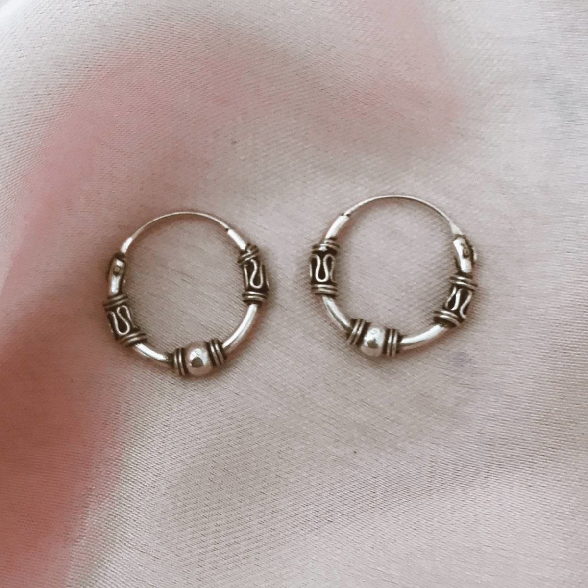 Aros Argolla Plata Bali 10 Mm - La Fábrica Store (4749521059902)