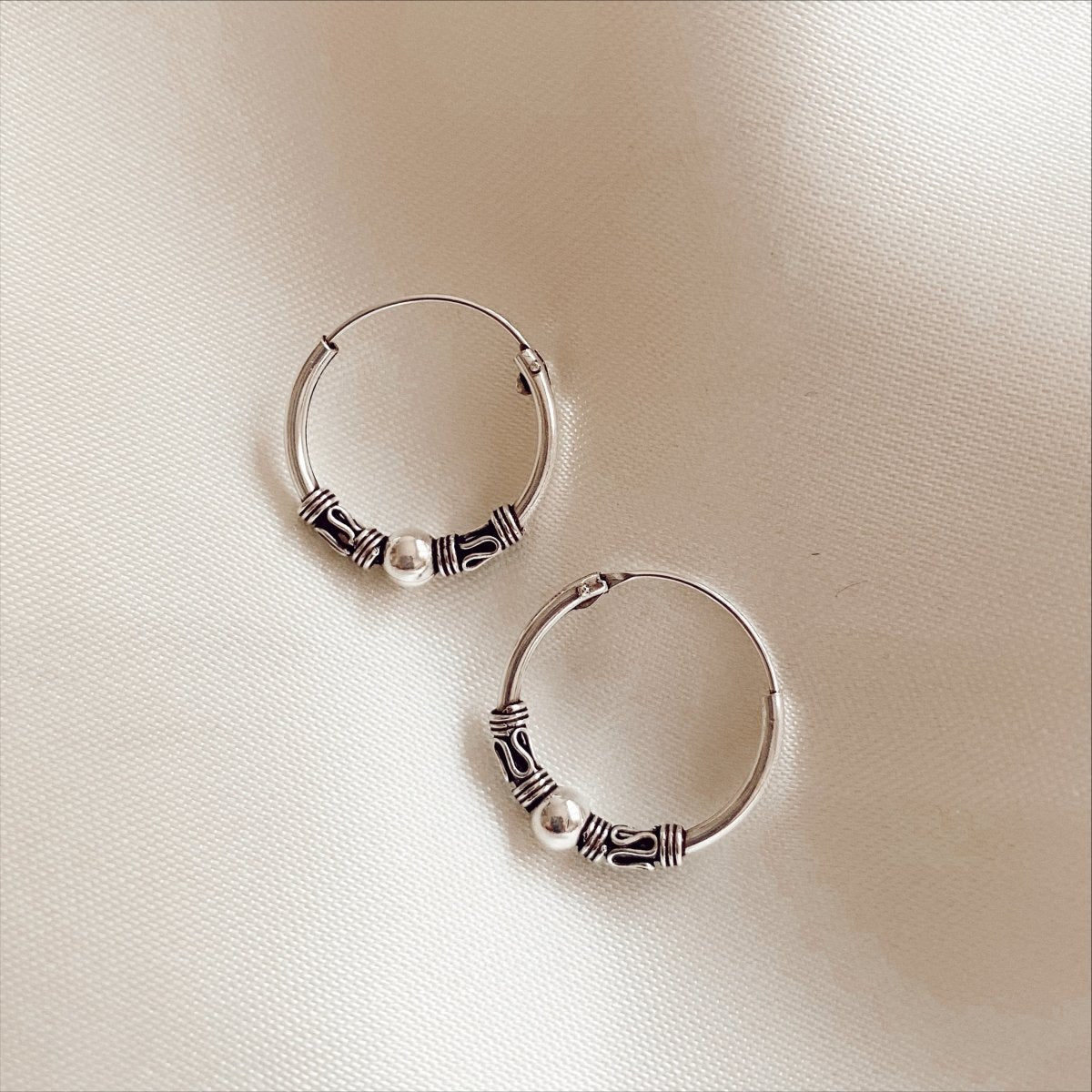 Aros Argolla Plata Bali 18 Mm - La Fábrica Store (4360199209022)