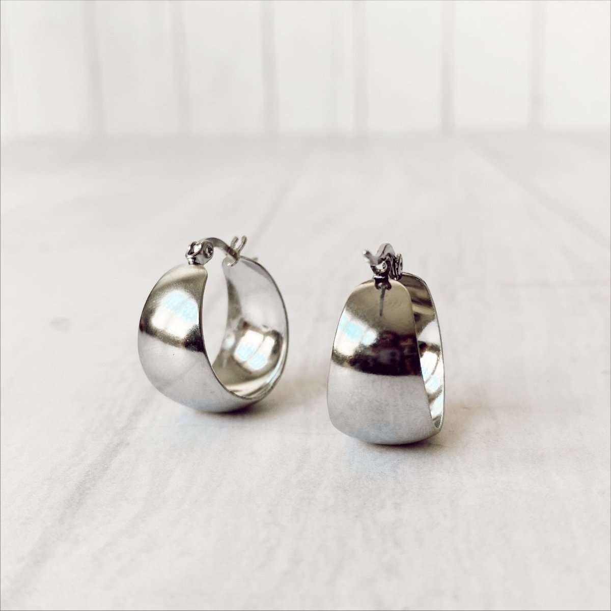 Aros Argolla Ruby Plateado - La Fábrica Store