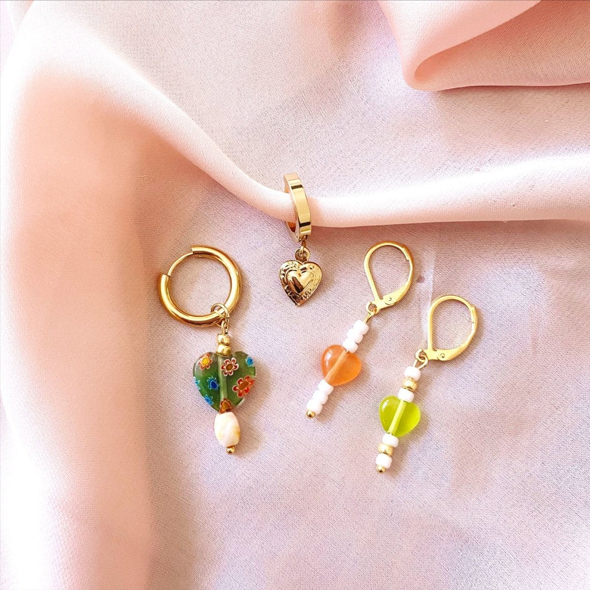 Aros Argolla Set Candy Heart - La Fábrica Store (6897420828734)