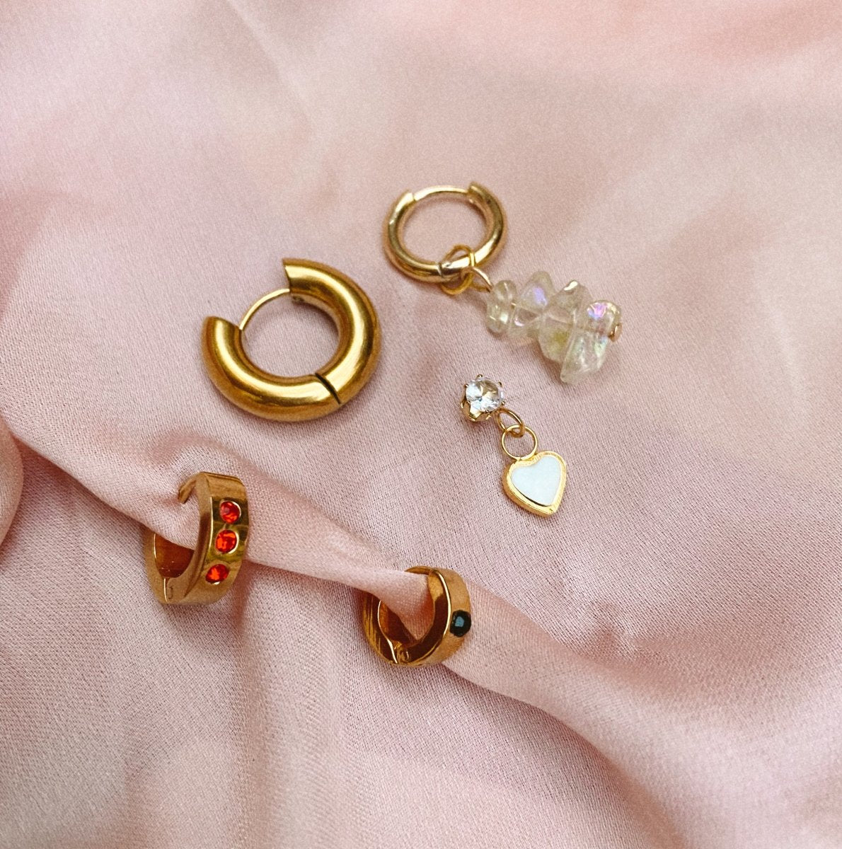 Aros Argolla Set Emperatriz - La Fábrica Store (6587680129086)