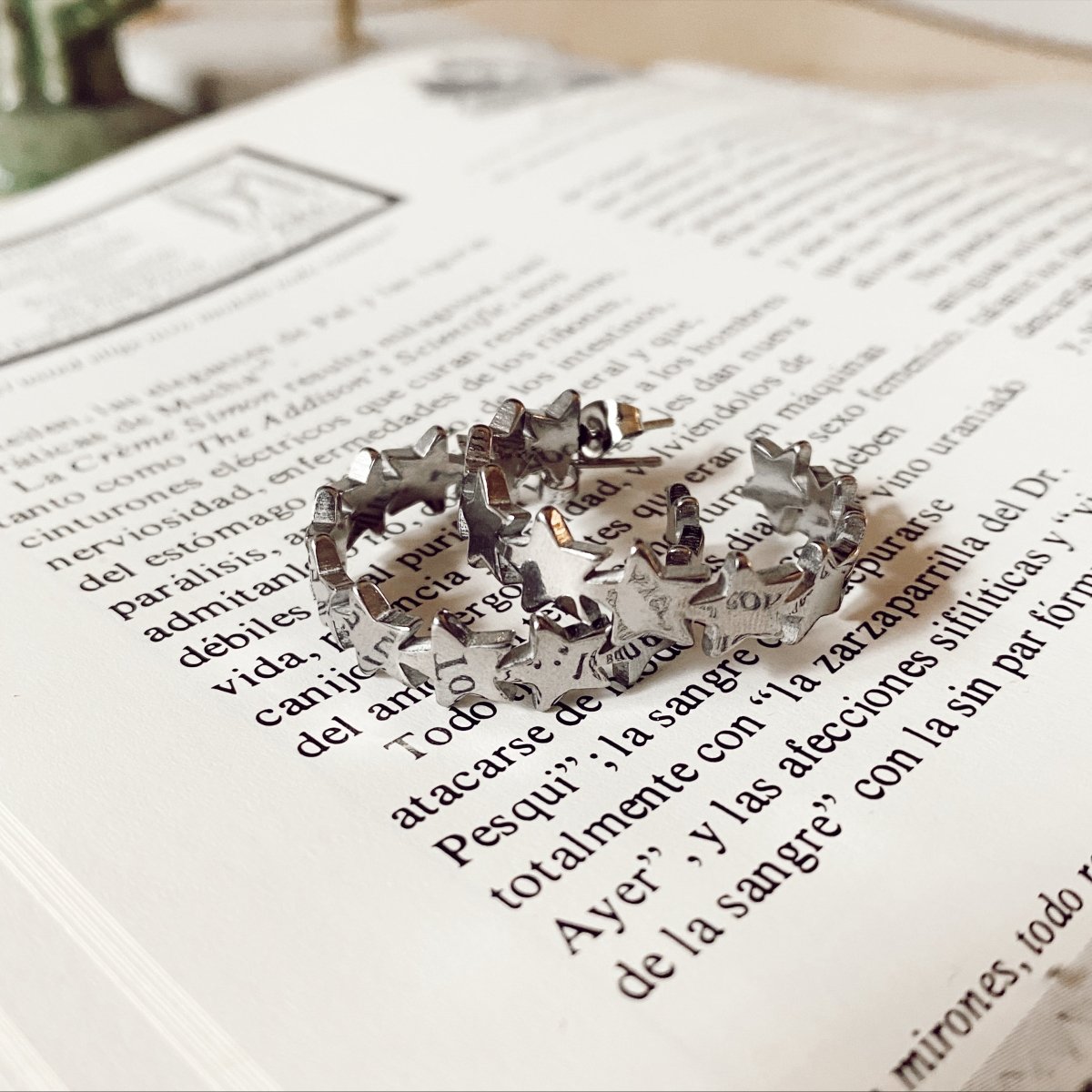 Aros Argolla Stardust Plateado - La Fábrica Store (7041965064254)