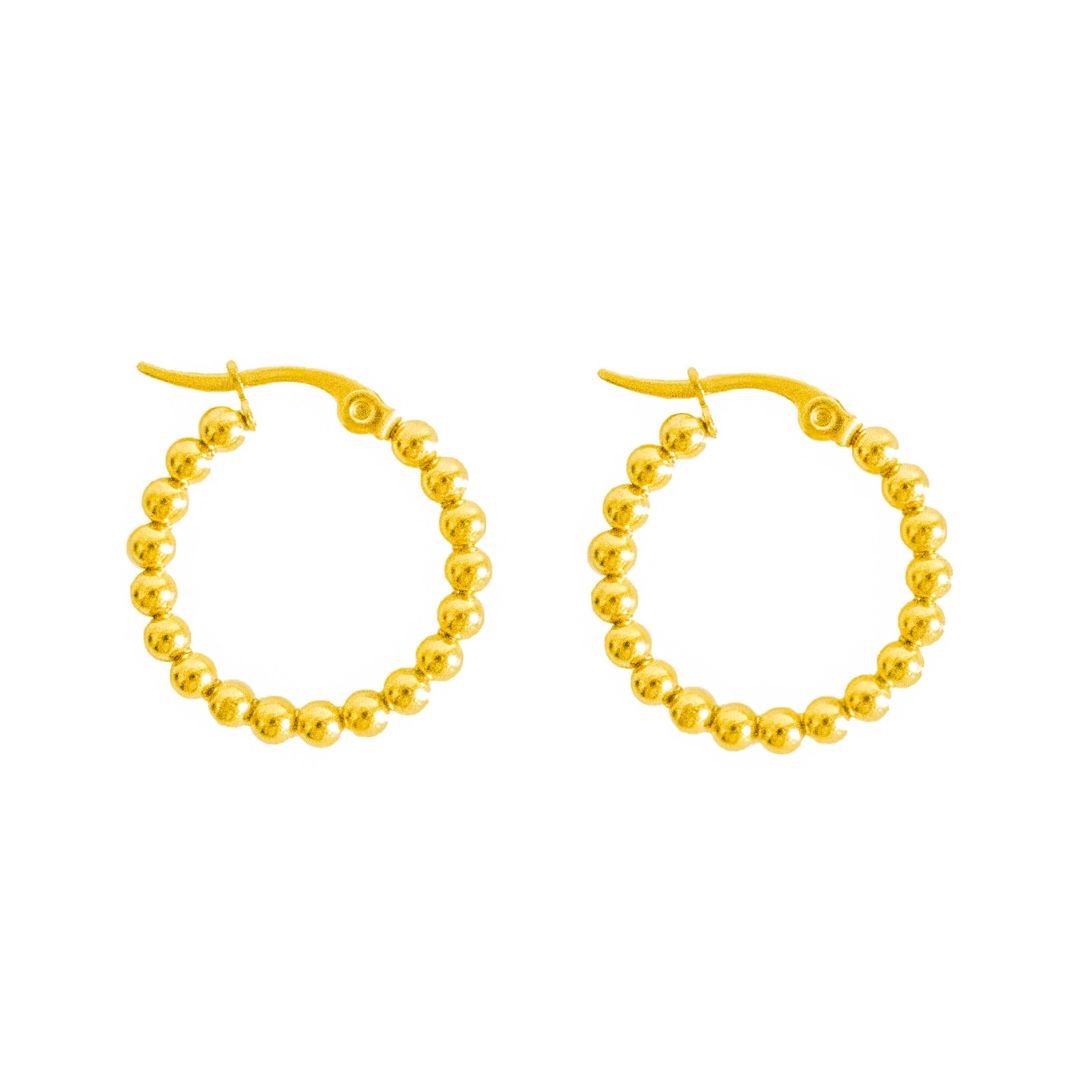 Aros Argollas Kim Dorado - La Fábrica Store