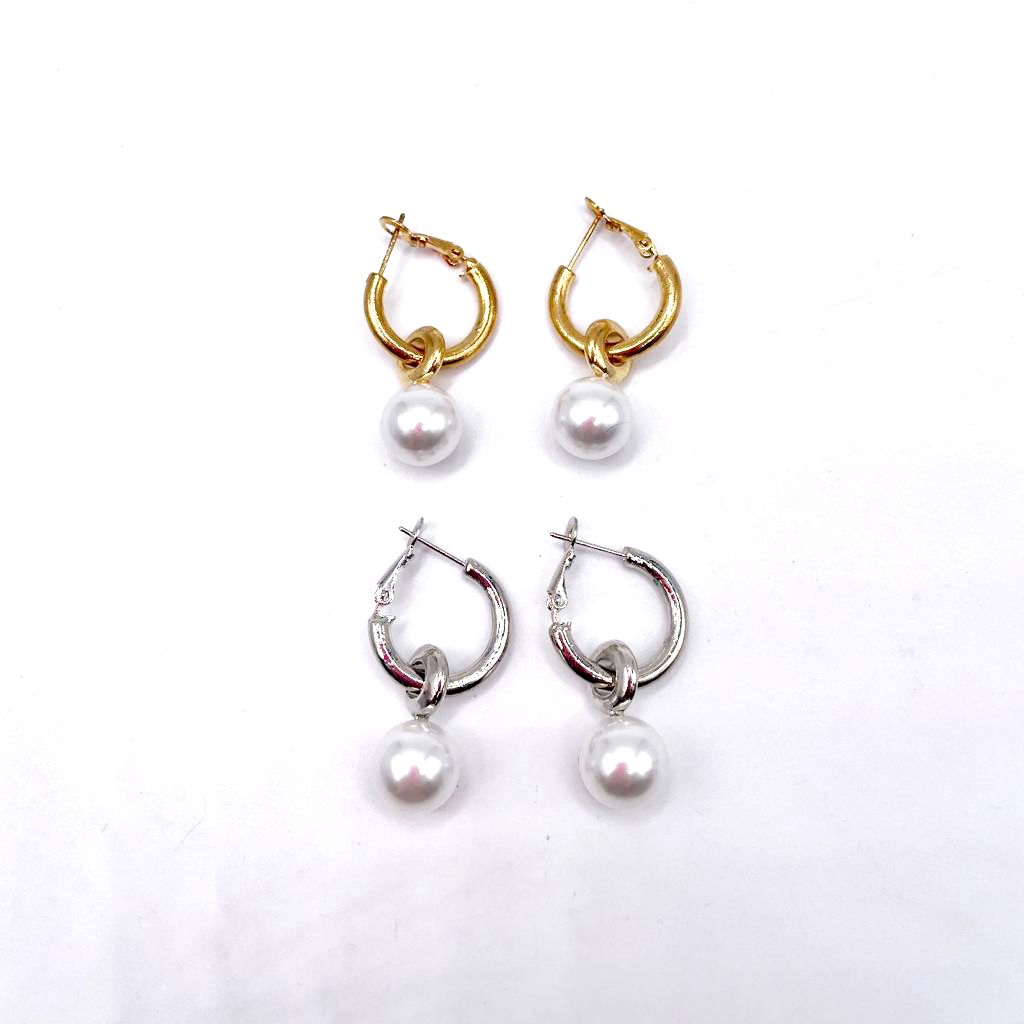 Aros Argollas Pearl - La Fábrica Store (6855441940542)