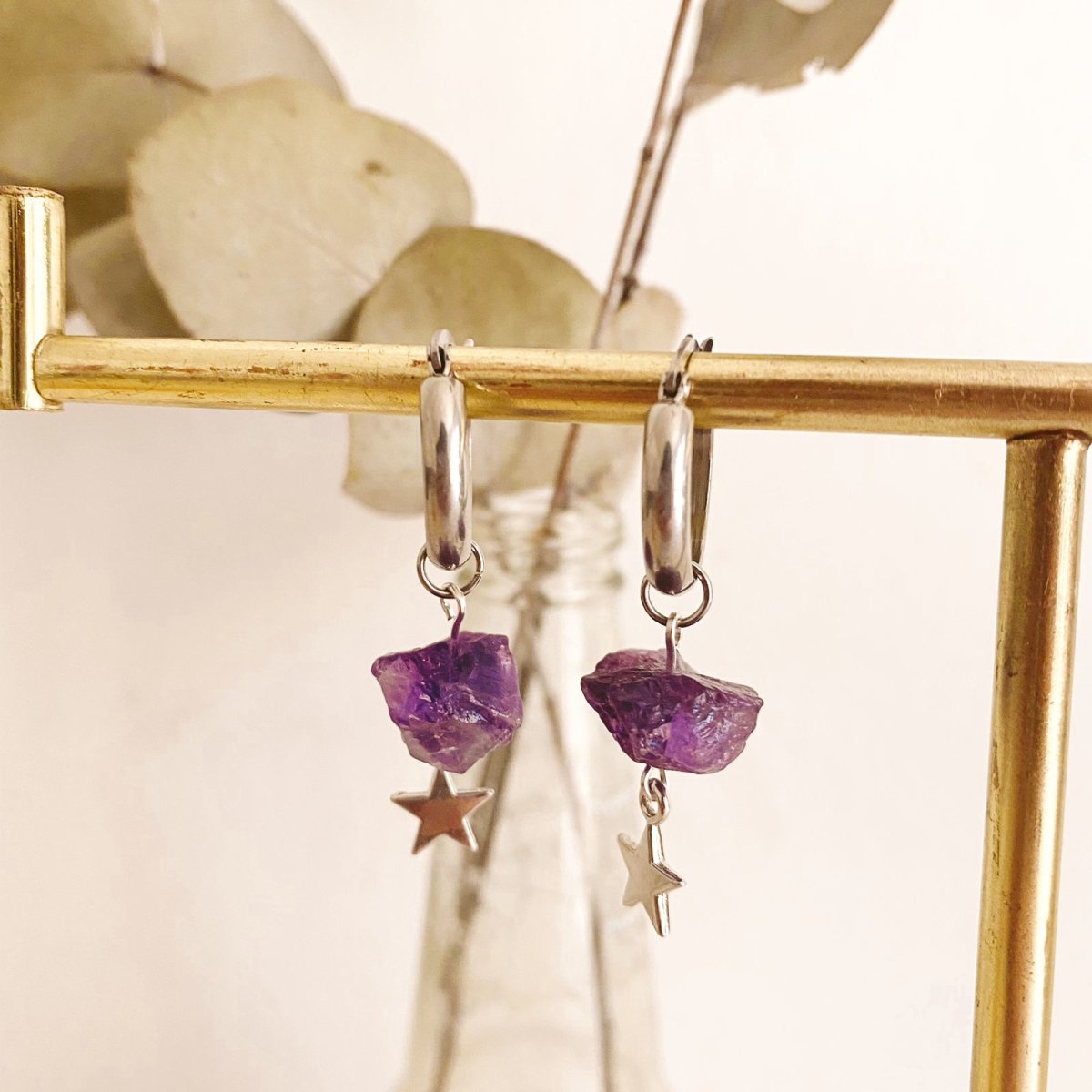 Aros Argollas  Soy Luz Amatista