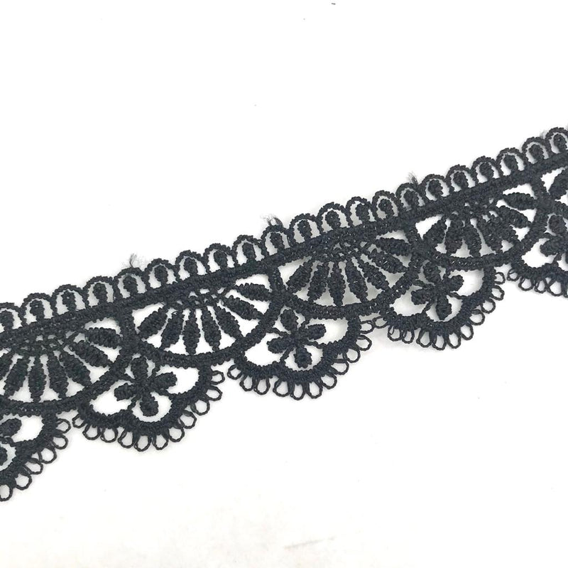 Choker Negro Encaje Rococo Ajustable