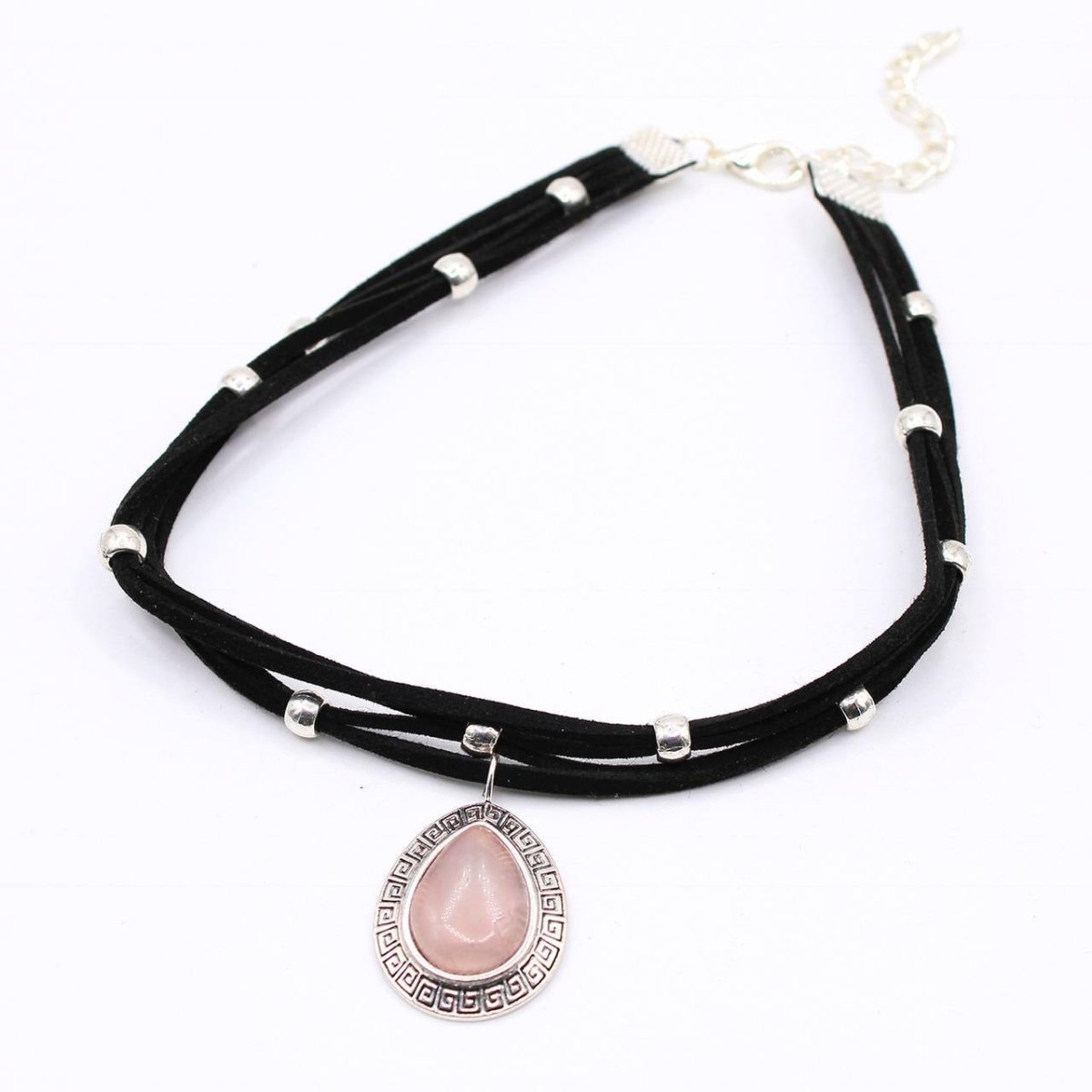 Choker Medusa Cuarzo Rosa