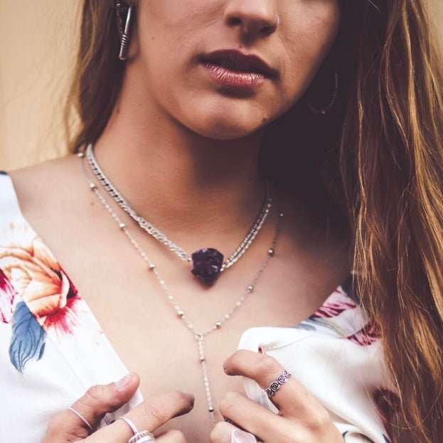 Choker rock it amatista