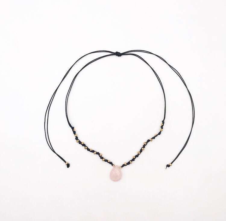 Colgante Stone Drop Cuarzo - La Fábrica Store (4360196784190)