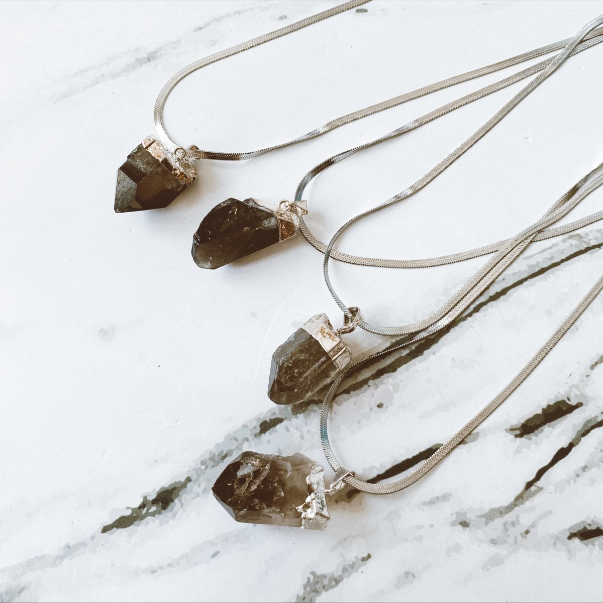 Collar Mistica Cuarzo Ahumadol