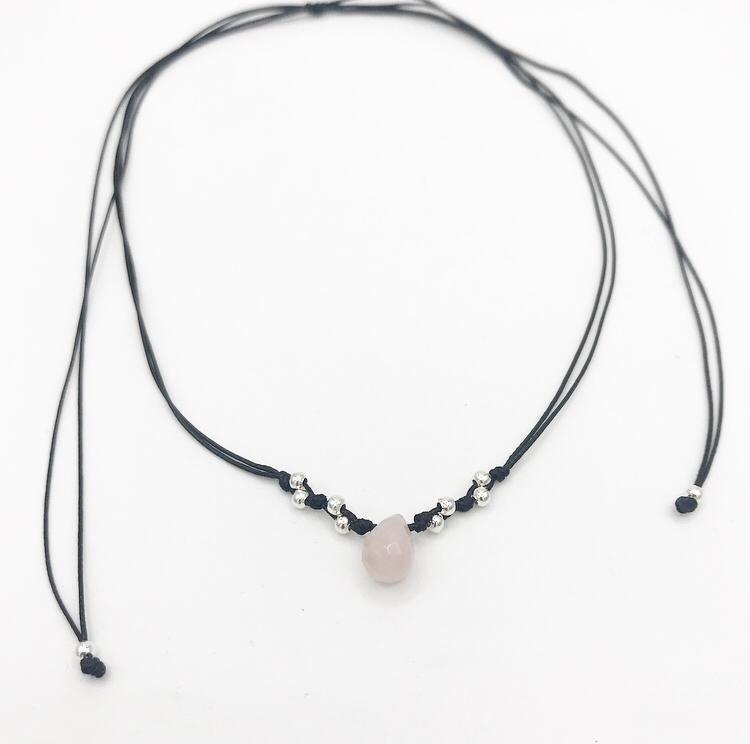 Collar Treasure Cuarzo Rosa - La Fábrica Store (4360197799998)