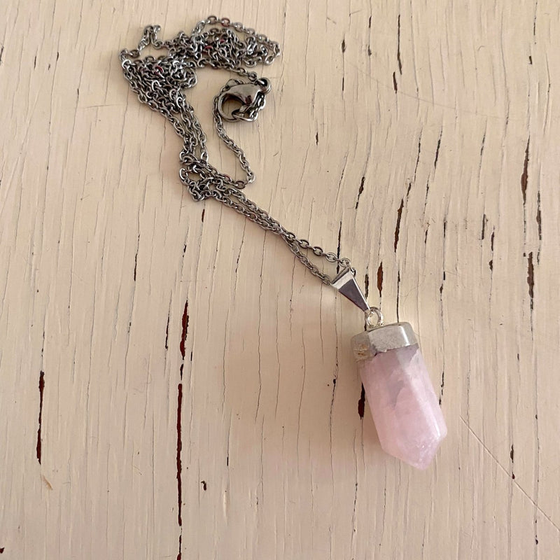 Collar Venus Mini Cuarzo Rosa