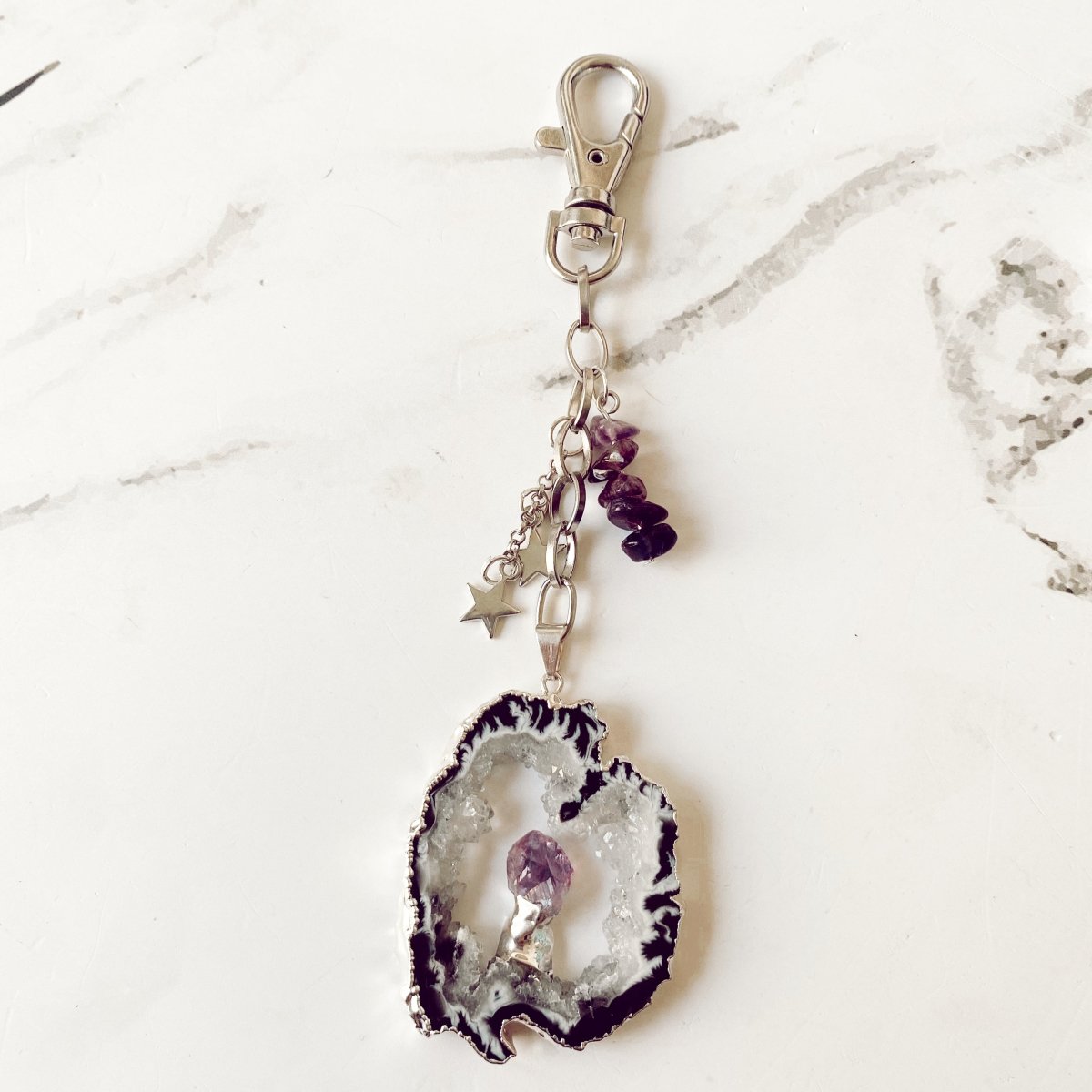 Llavero amuleto Calista Amatista By La Maga - La Fábrica Store