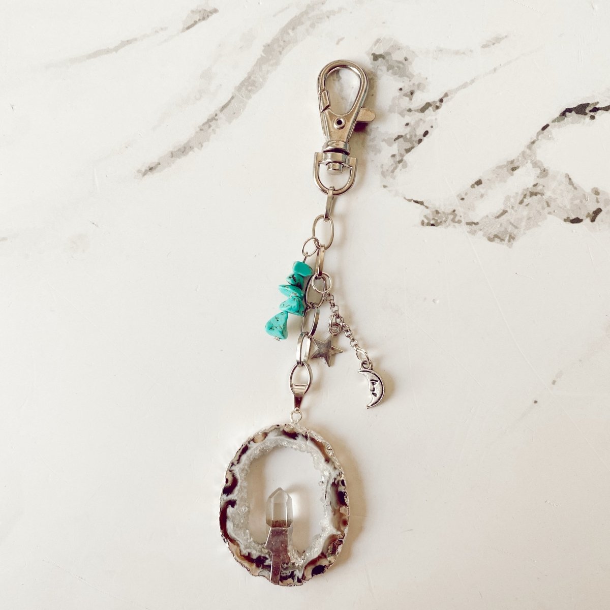 Llavero amuleto Calista Cuarzo By La Maga