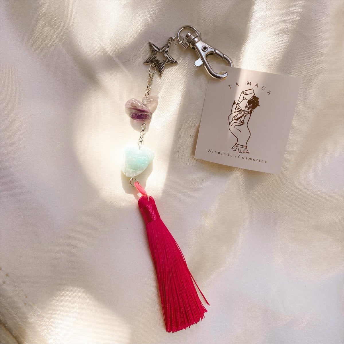 Llavero Amuleto Rea Amazonita By La Maga