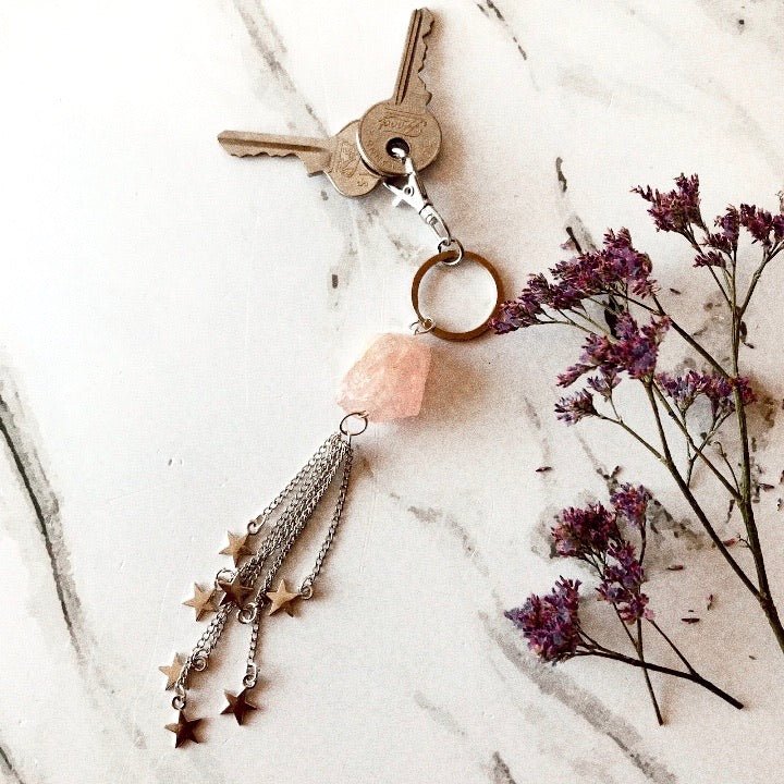 Llavero Cuarzo Rosa - La Fábrica Store