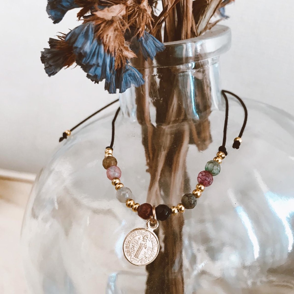 Pulsera San Benito Plateado - La Fábrica Store (4393534455870)